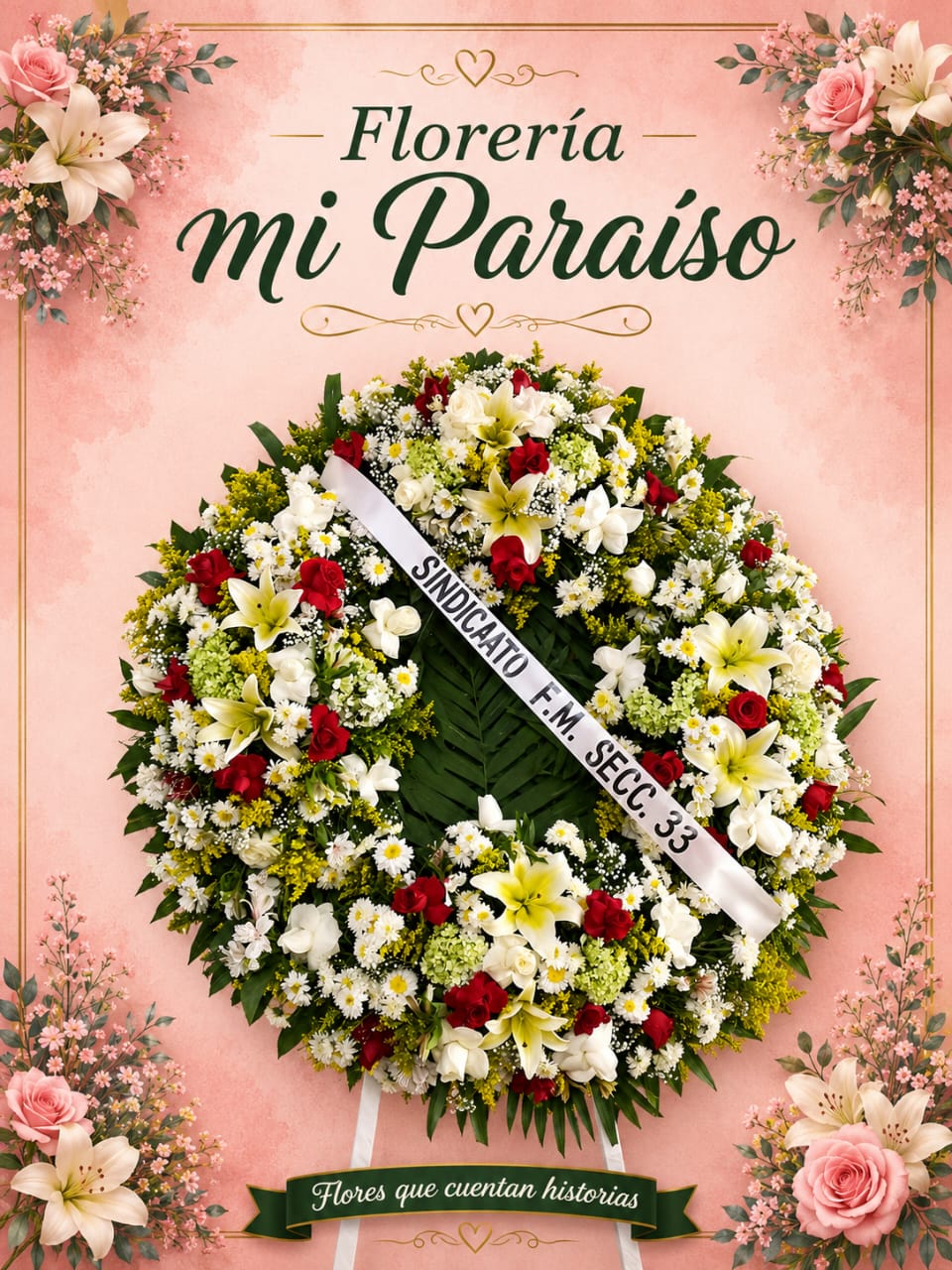 CORONA FUNEBRE   MODELO  . . .  ..   C  - 5  