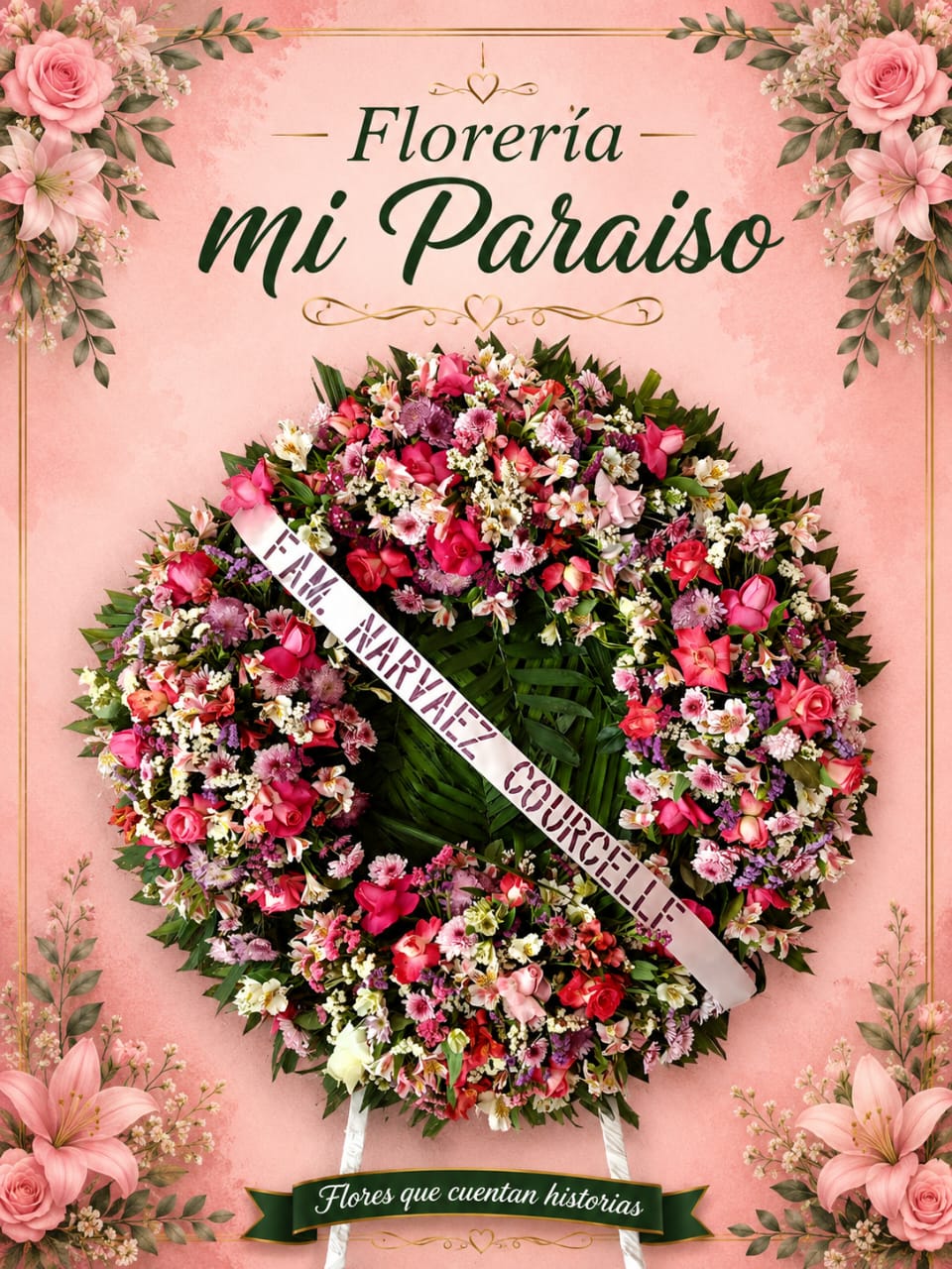 CORONA FUNEBRE   MODELO  . . . . .  C  - 6  