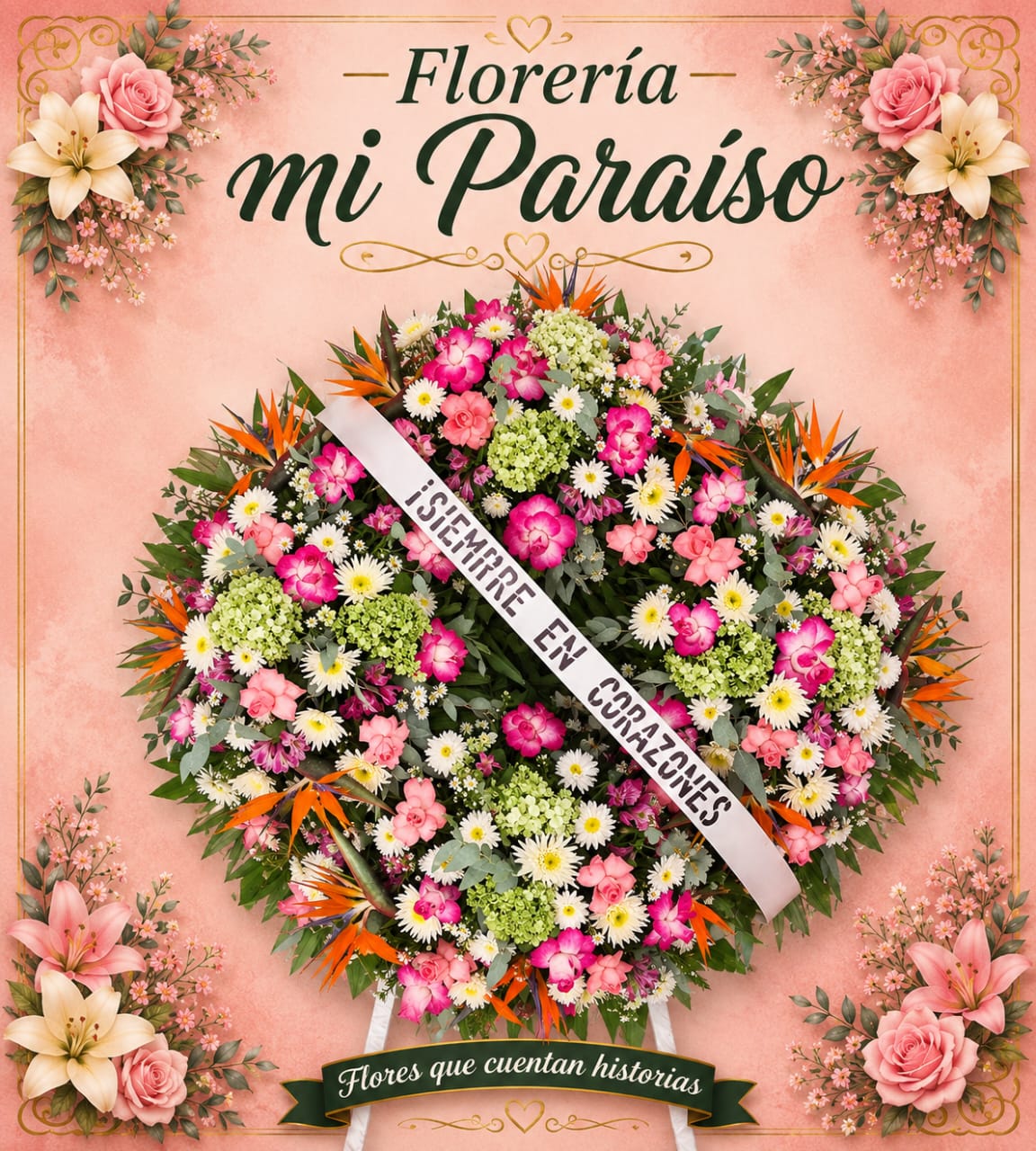 CORONA FUNEBRE   MODELO . . . .     C  - 7